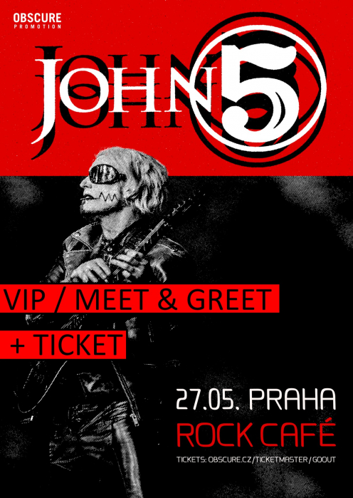JOHN 5 (VIP / MEET & GREET + TICKET) - Praha