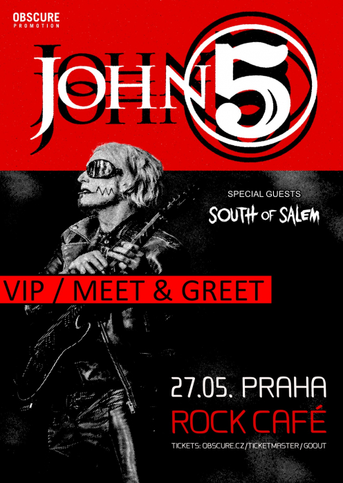 JOHN 5 (VIP / MEET & GREET + TICKET) - Praha