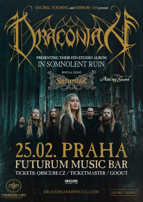 DRACONIAN, SATURNUS, ANN MY GUARD - Praha