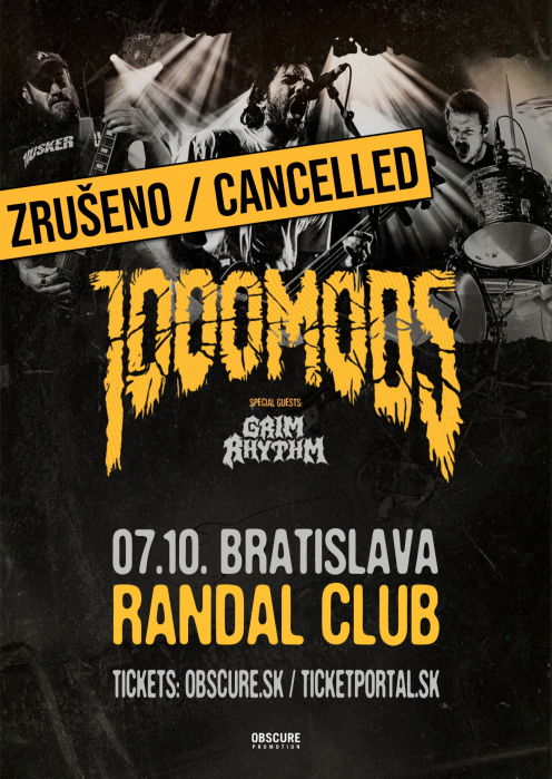 1000MODS, GRIM RHYTHM - Bratislava - CANCELLED / ZRUŠENO