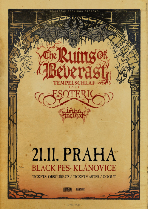 THE RUINS OF BEVERAST, ESOTERIC, IMHA TARIKAT - Praha