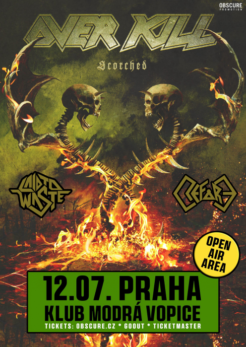 OVERKILL, LAID TO WASTE, REFORE - Praha