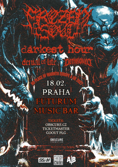 FROZEN SOUL, DARKEST HOUR, DENIAL OF LIFE, DETHRONED - Praha