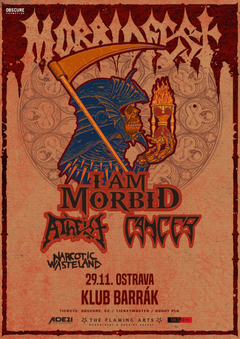 MORBIDFEST 2026: I'M MORBID, ATHEIST, CANCER, NARCOTIC WASTELAND - Ostrava