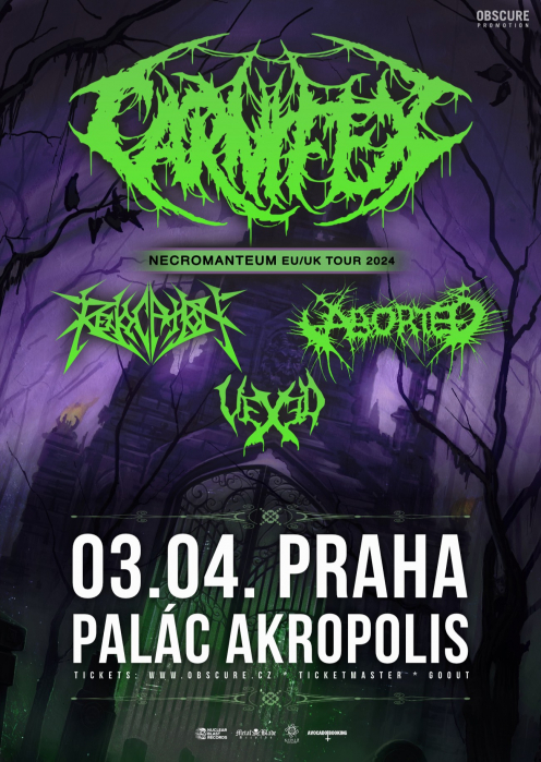 CARNIFEX, REVOCATION, ABORTED, VEXED - Praha ...