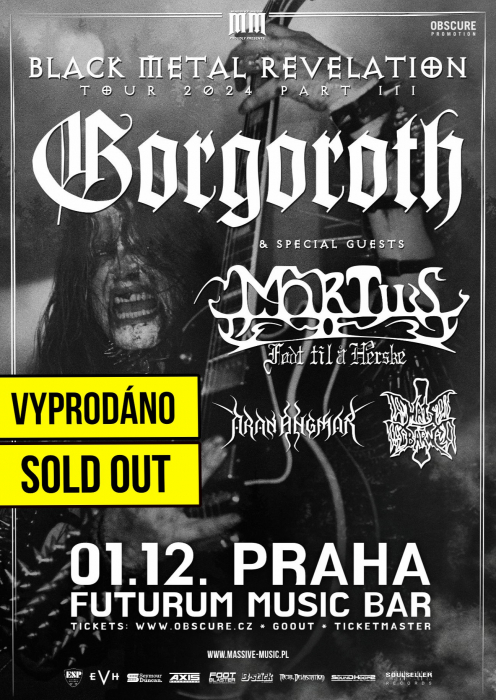 GORGOROTH, MORTIIS, Aran Angmar, Hats Barn - Praha - SOLD OUT / VYPRODÁNO