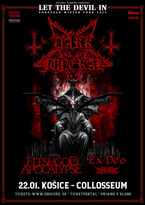 DARK FUNERAL, FLESHGOD APOCALYPSE, EX DEO, KAMI NO IKARI - KOŠICE