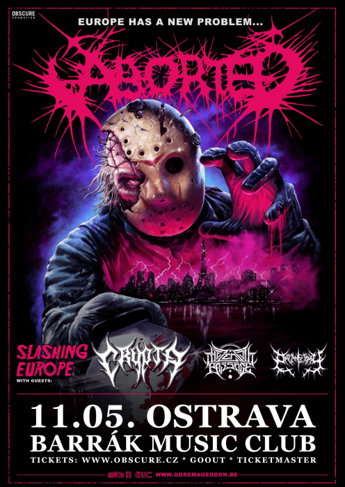 ABORTED, CRYPTA, THE ZENITH PASSAGE, ORGANECTOMY - Ostrava