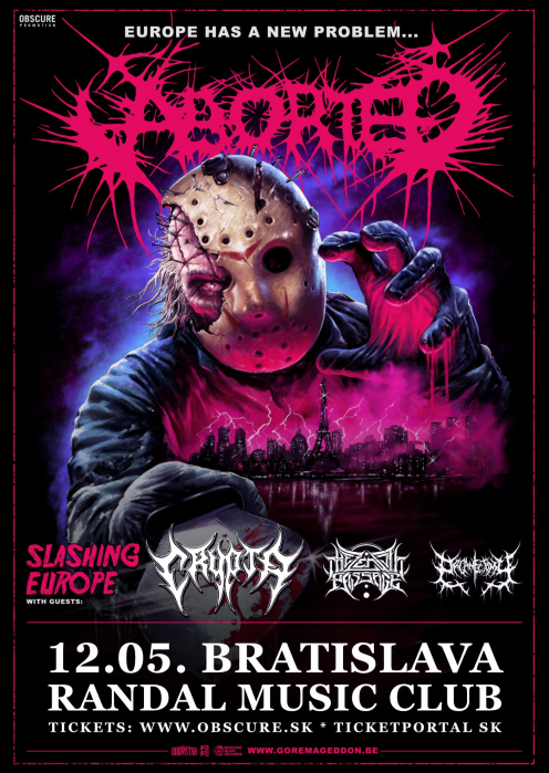 ABORTED, CRYPTA, THE ZENITH PASSAGE, ORGANECTOMY - Bratislava