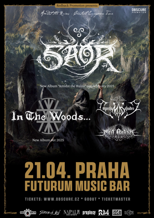 SAOR , IN THE WOODS... , IMPERIUM DEKADENZ , CÂN BARDD - Praha