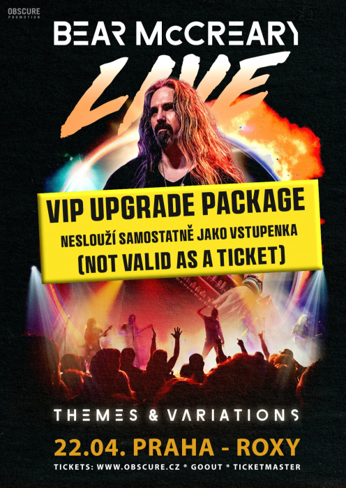 Bear McCreary - VIP UPGRADE PACKAGE (not valid as a ticket) - Praha