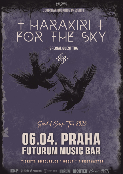 HARAKIRI FOR THE SKY, E-L-R - Praha