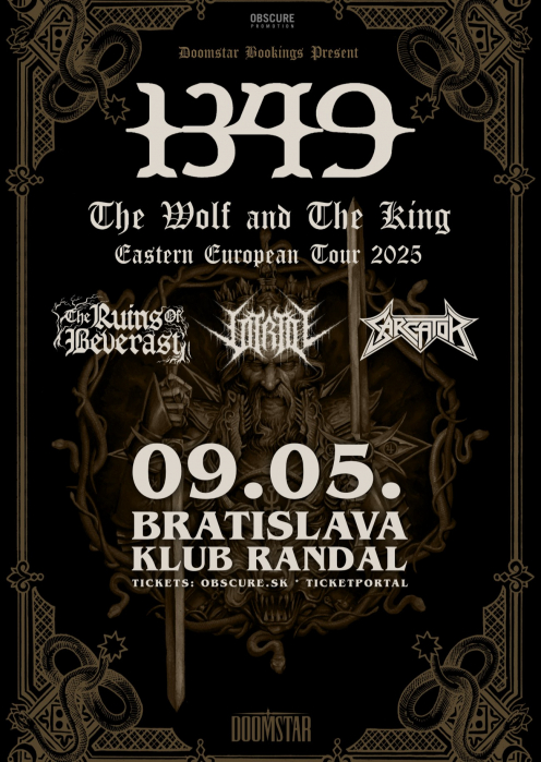 1349, The Ruins Of Beverast, Vitriol, Sarcator - Bratislava