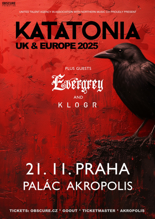 KATATONIA, EVERGREY, KLOGR - Praha