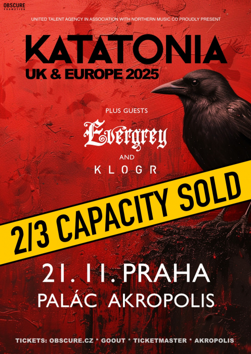 KATATONIA, EVERGREY, KLOGR - Praha