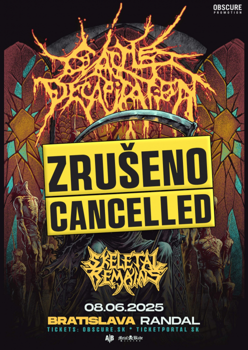 CATTLE DECAPITATION, SKELETAL REMAINS - Bratislava - ZRUŠENO / CANCELLED
