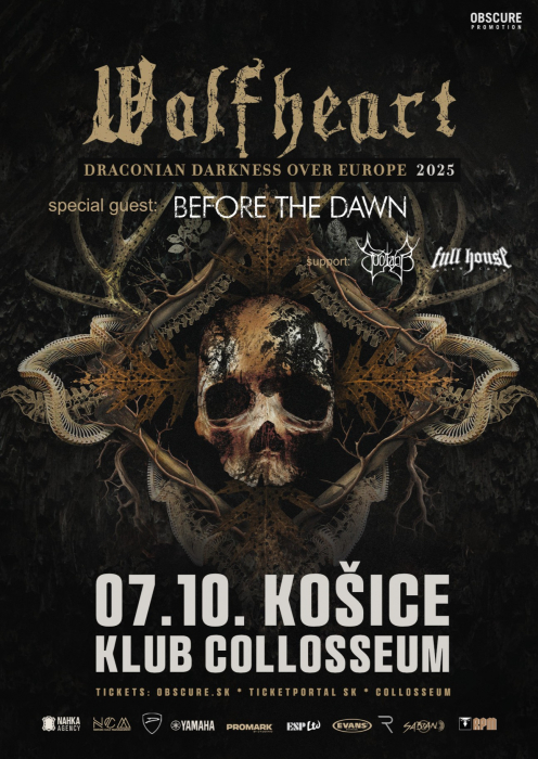 WOLFHEART, BEFORE THE DAWN, SUOTANA, FULL HOUSE BREW CREW  - Košice