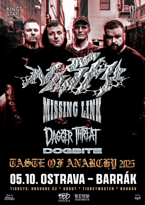 NASTY, MISSING LINK, DAGGER THREAT, DOGBITE - Ostrava