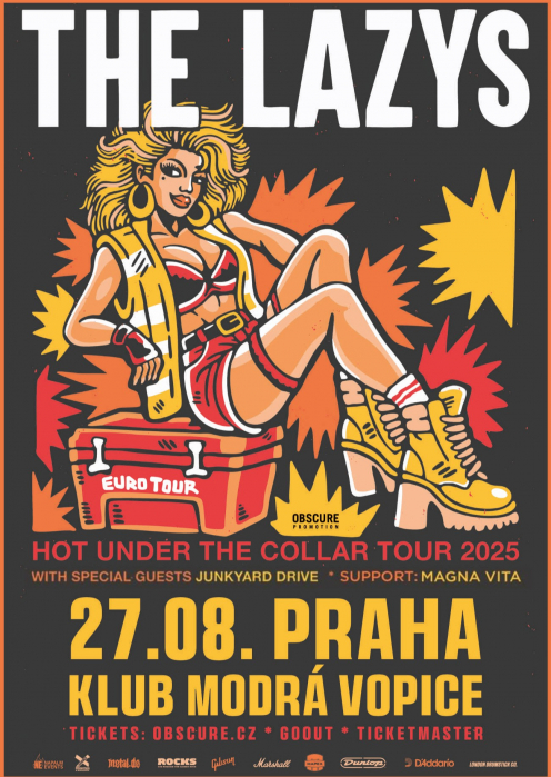 THE LAZYS, JUNKYARD DRIVE, MAGNA VITA - Praha