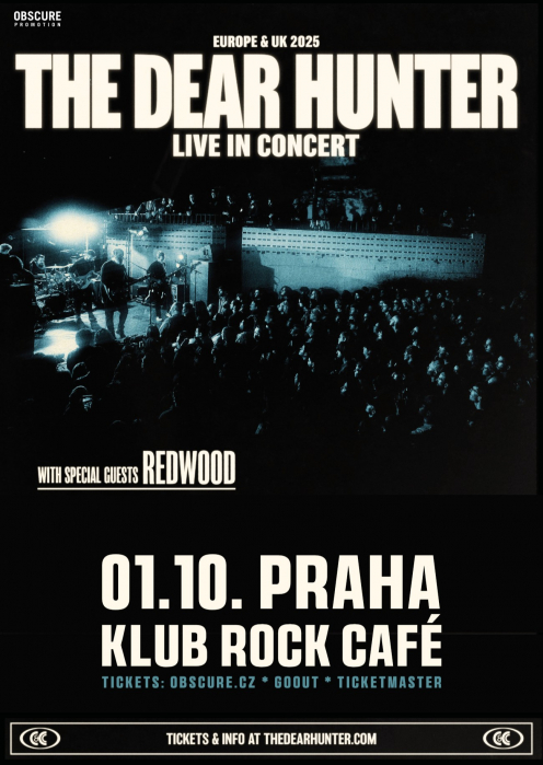 THE DEAR HUNTER, REDWOOD - Praha