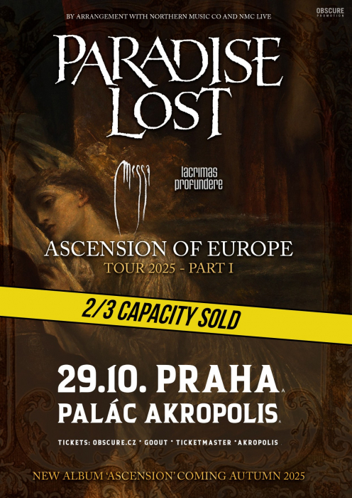 PARADISE LOST, MESSA, LACRIMAS PROFUNDERE - Praha
