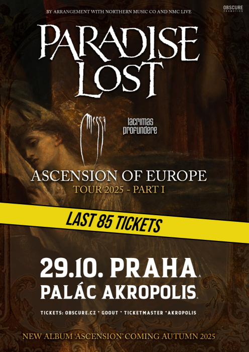 PARADISE LOST, MESSA, LACRIMAS PROFUNDERE - Praha