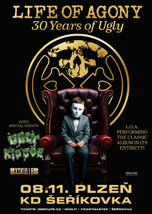LIFE OF AGONY, UGLY KID JOE, XSKULL8 - Plzeň