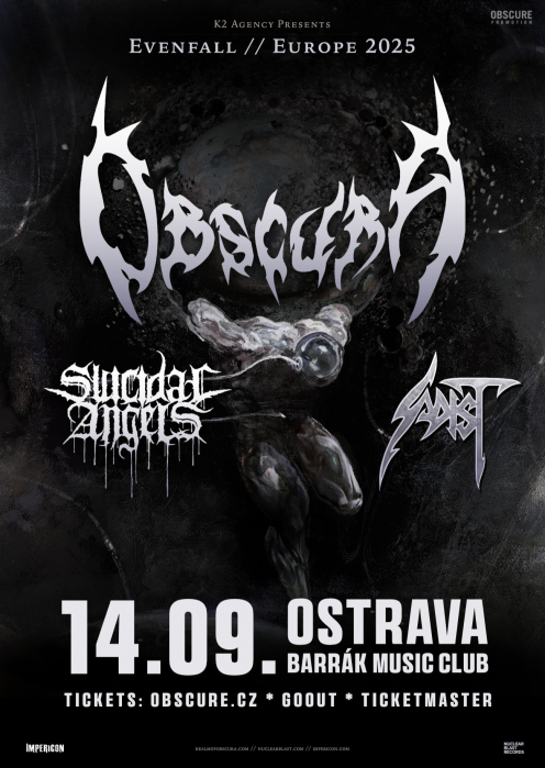 OBSCURA, SUICIDAL ANGELS, SADIST - Ostrava