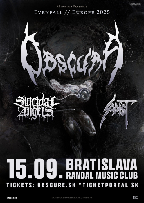 OBSCURA, SUICIDAL ANGELS, SADIST - Bratislava