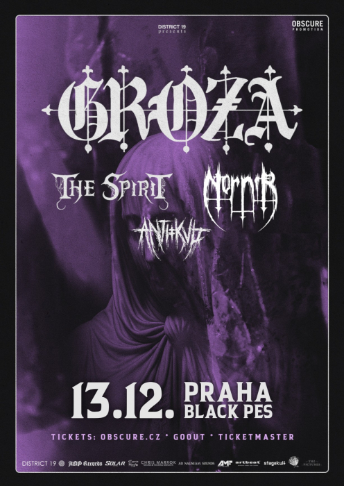 GROZA, THE SPIRIT, NORNÍR, ANTIKVLT - Praha