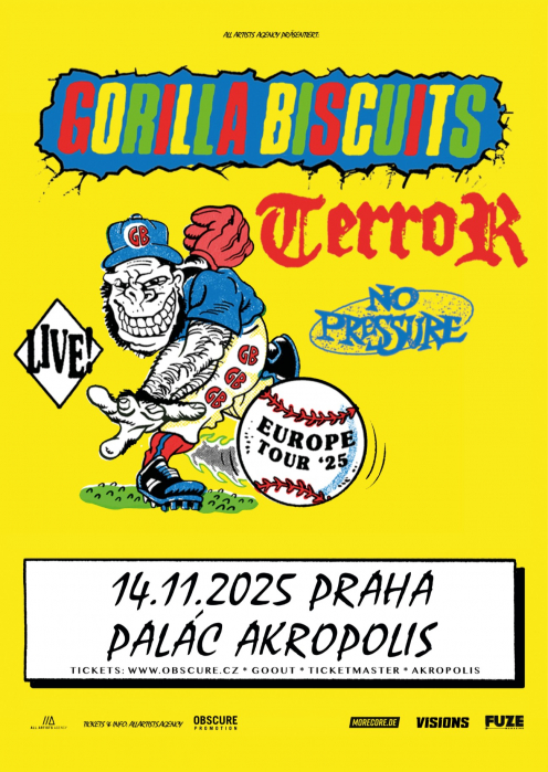 GORILLA BISCUITS, TERROR, NO PRESSURE - Praha ...