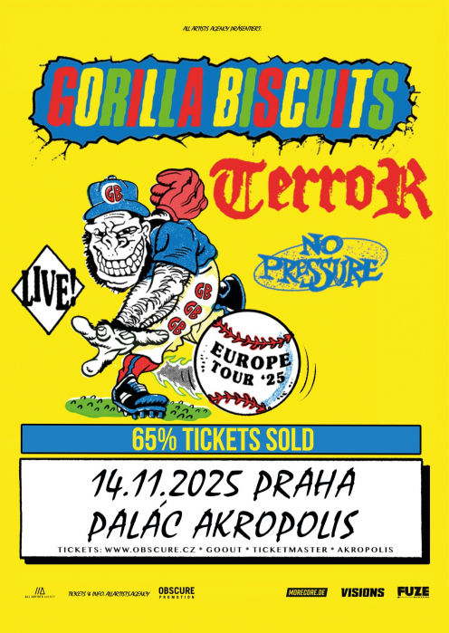 GORILLA BISCUITS, TERROR, NO PRESSURE - Praha