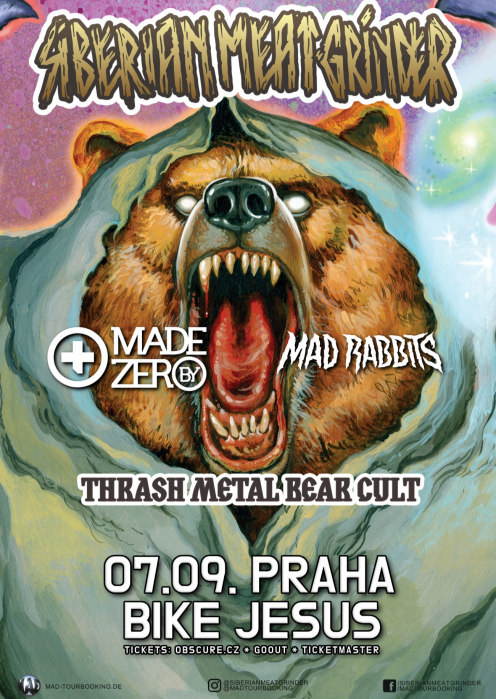 SIBERIAN MEAT GRINDER, MADE BY ZERO, MAD RABITTS - Praha ...