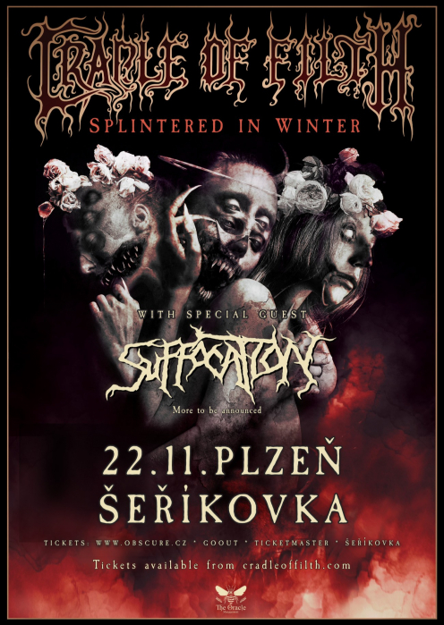 CRADLE OF FILTH, SUFFOCATION - Plzeň ...