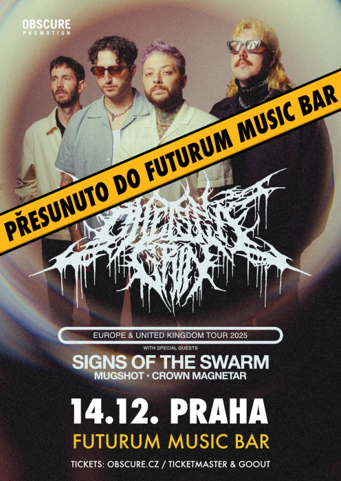 CHELSEA GRIN, SIGNS OF THE SWARM, MUGSHOT, CROWN MAGNETAR - Praha