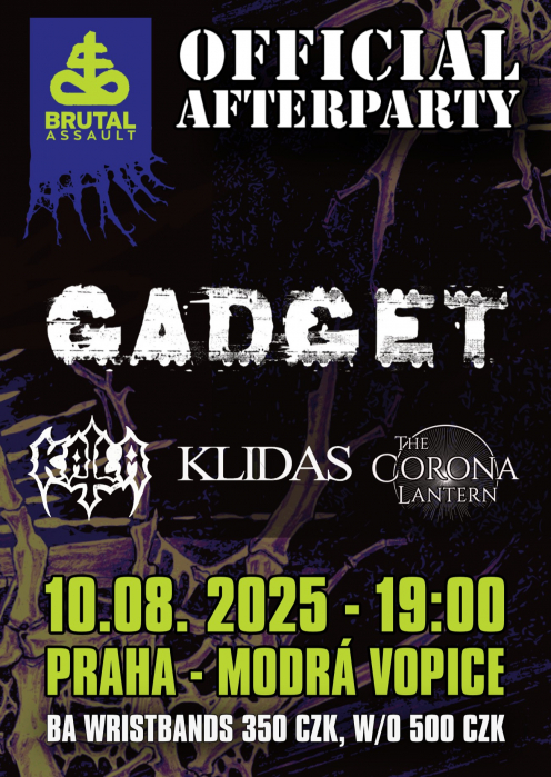BRUTAL ASSAULT AFTER PARTY: GADGET, KATLA, KLIDAS, THE CORON ...