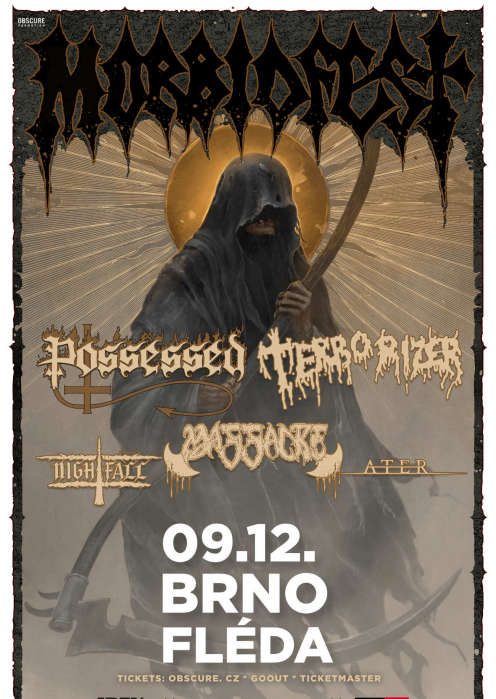 MORBIDFEST 2025: POSSESSED, TERRORIZER, MASSACRE, NIGHTFALL, ATER - Brno