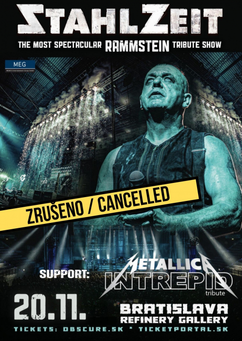 STAHLZEIT - The most spectacular Rammstein tribute show, INTREPID – Metallica tribute band - Bratislava