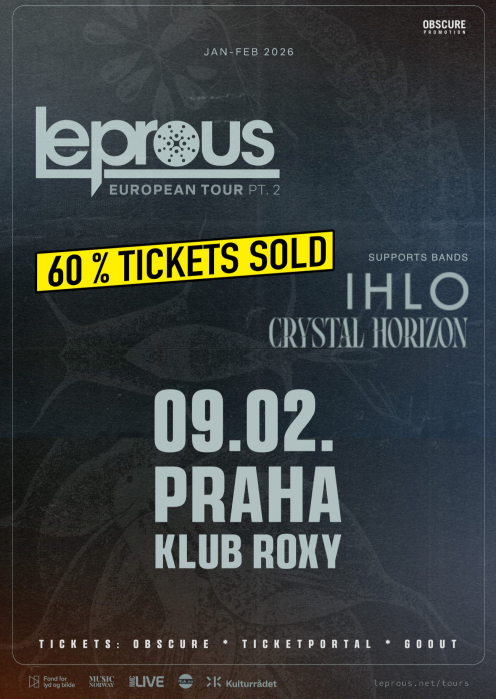 LEPROUS, IHLO, CRYSTAL HORIZON - Praha