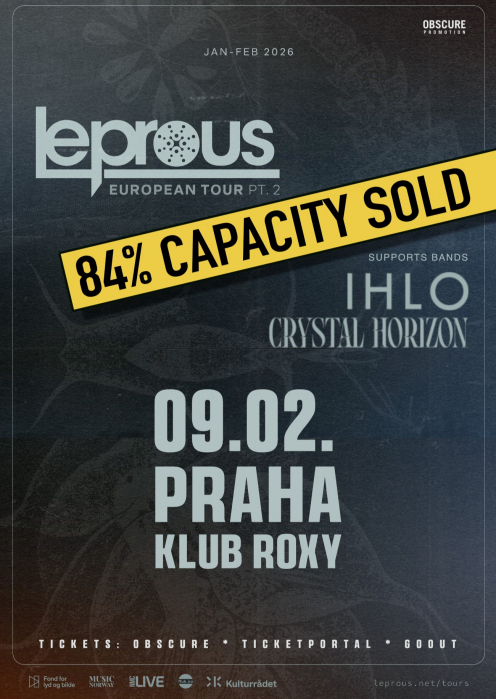 LEPROUS, IHLO, CRYSTAL HORIZON - Praha