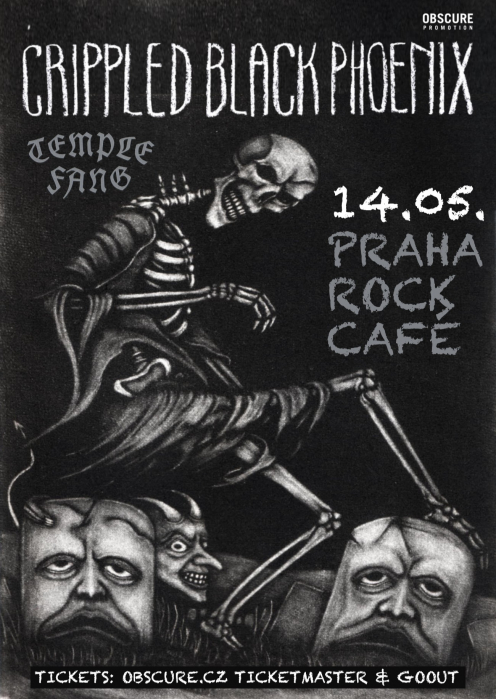 CRIPPLED BLACK PHOENIX, TEMPLE FANG  - Praha