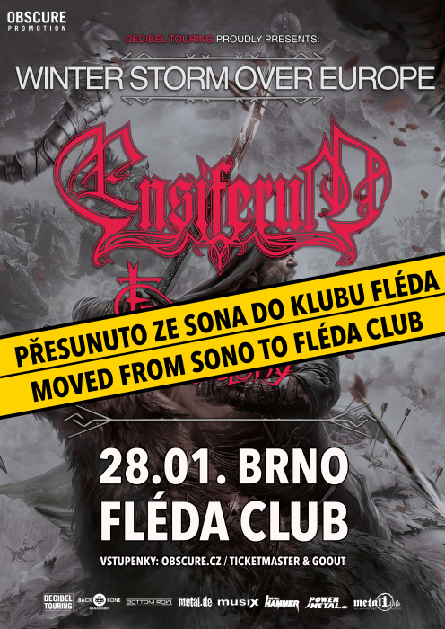 ENSIFERUM, FREEDOM CALL, DRAGONY - Brno