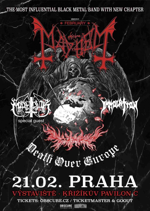 MAYHEM, MARDUK, IMMOLATION - Praha