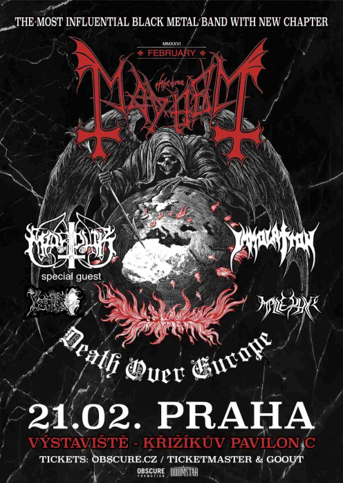 MAYHEM, MARDUK, IMMOLATION, INFERNO, MALLEPHYR - Praha