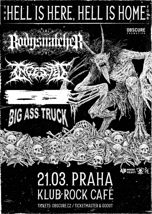 BODYSNATCHER, INGESTED, BIG ASS TRUCK - Praha