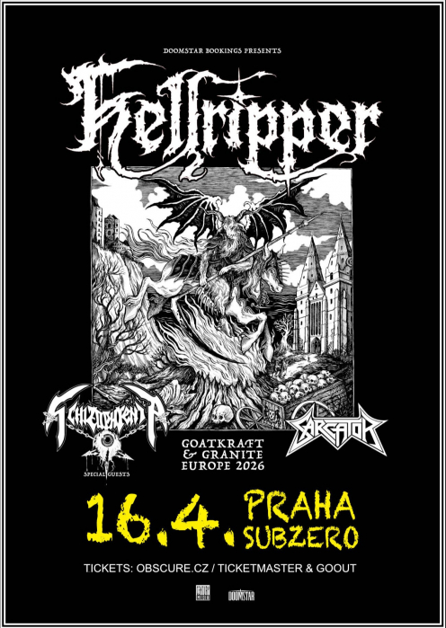 HELLRIPPER, SCHIZOPHRENIA, SARCATOR - Praha
