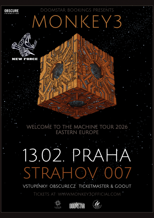 MONKEY3, NEW FORCE - Praha